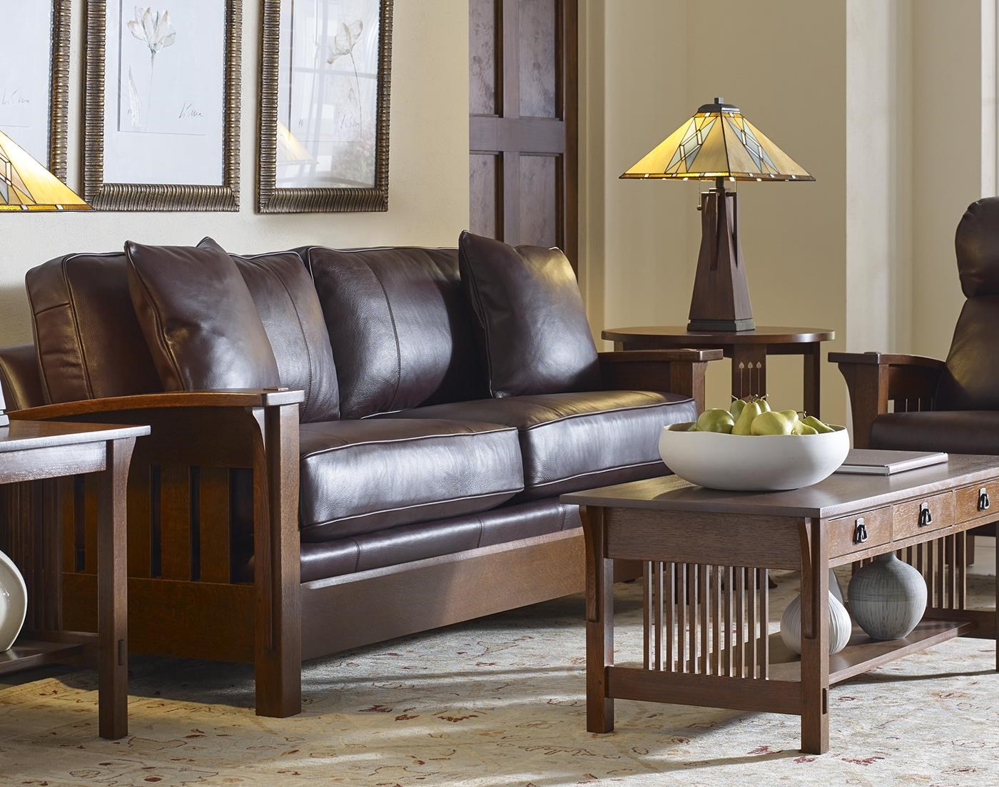Stickley Cherry Mission Collection Mission Sofa Williams Kay